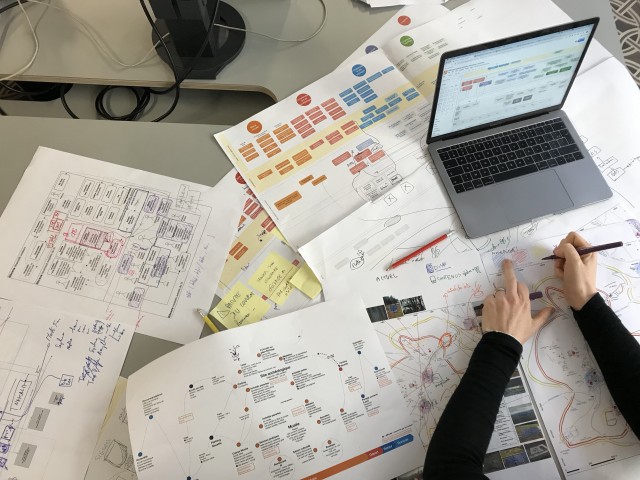 Elaboration de documents de conception avec une main et un ordinateur