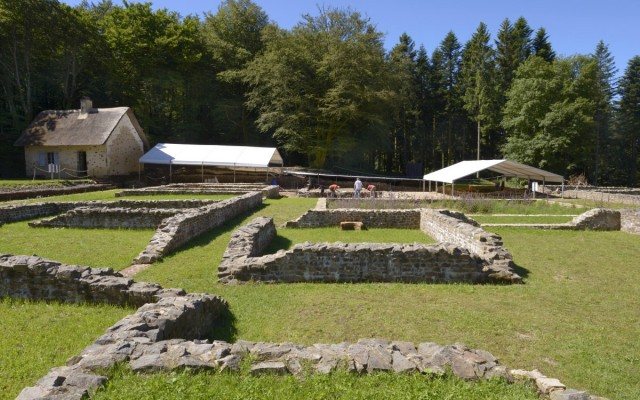 Vue du site archéologique de Bibracte