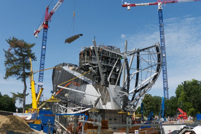 Chantier de la Fondation Louis Vuitton