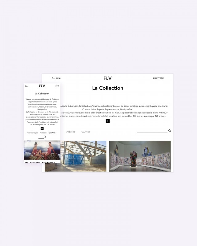 Page d'accueil de la Collection en ligne
