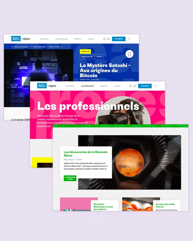 Copie d'écran du site IFdigital